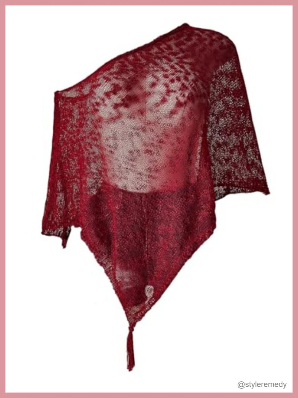 Crochet Off Shoulder Poncho Boho Sheer Top Plus Size